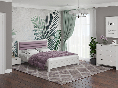 Кровать в скандинавском стиле Prima - Кровать в универсальном дизайне из массива сосны.