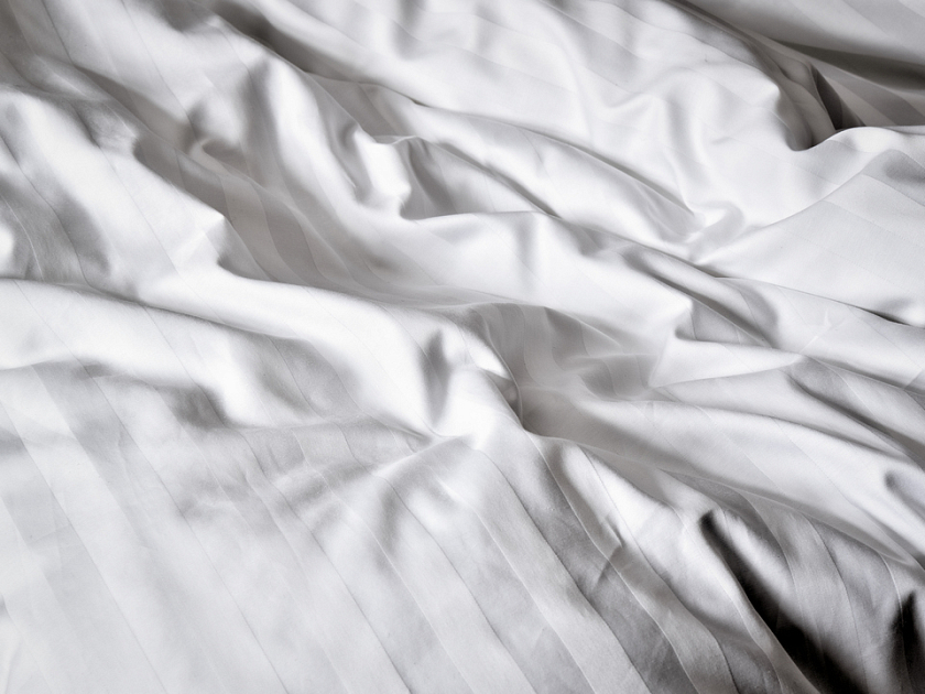 Постельное белье Cotton Line 200x220 Сатин Белый - Постельное белье из прочного страйп-сатина