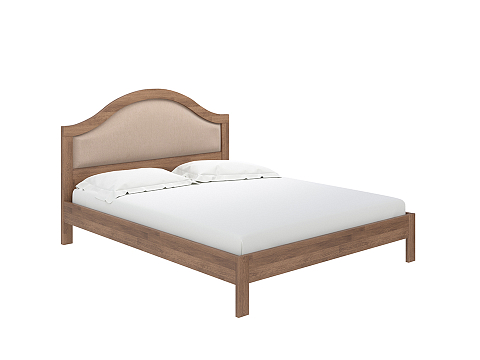 Кровать в стиле прованс Ontario - Уютная кровать из массива с мягким изголовьем